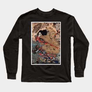 Japan Samurai - Katana Sword Man Wars Traditional Japanese Long Sleeve T-Shirt